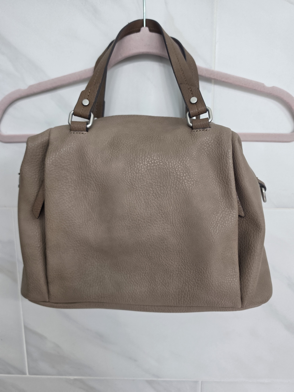 Women's Taupe Leather Tote Bag - Classic Everyday Carry